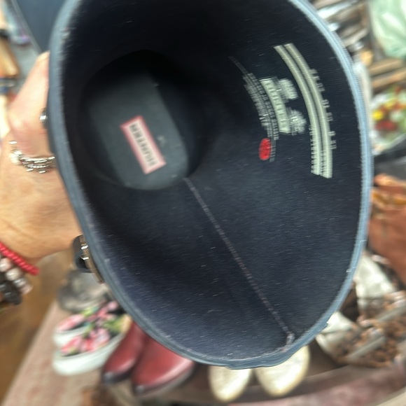 Hunter navy boots size 10/ 42 - Picture 5 of 9